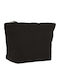 Ubag Loren Bag Pouch Zipper 100% Brushed Cotton 400grs 32 X 22 + 11cm Black