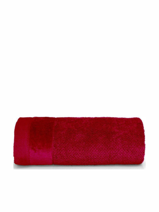 Detexpol Badetuch Gesicht 50x90cm Rot Gewicht 550gr/m²