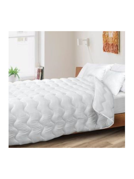 AIO Factory AIO Factory Steppdecke Mit Mikrofaserfüllung 140x200cm Weiß