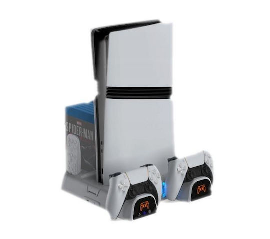 Yaxo Ladestation Für PS5 / PS5 Slim Weiße