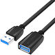 Vention USB 3.0 Cable USB-A male - USB-A female Μαύρο 2m 29075