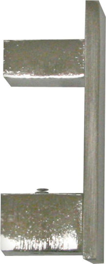 Curtain Wood End Silver 2 Pieces