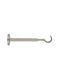 Curtain Rail Base Wall Metallic Silver