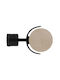 Curtain Wood End Metallic Black