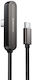 Borofone Winkel (90°) / Geflochtenes Kabel USB-C männlich - USB-C 60W PD Schwarz 1m
