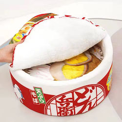 Ramen Bowl Red 60x25cm Cat Bed