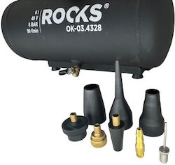 Rooks Compresor Aer cu Putere 1hp și Rezervor de 6l Rooks Compresor Aer cu Putere 1hp și Rezervor de 6l