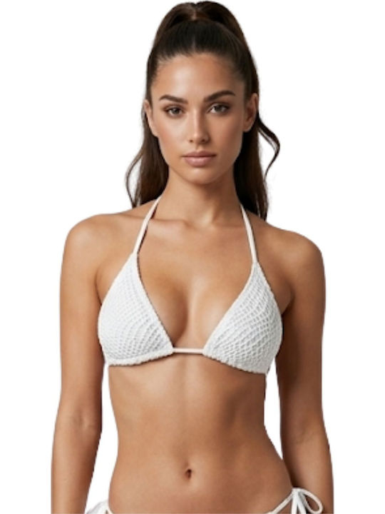 Topuri De Bikini Triunghi Alb Îmbrăcăminte De Plajă Alb L