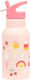 A Little Lovely Company Ice-Cream Stainless Steel Kids Water Bottle Thermos Blue 350ml