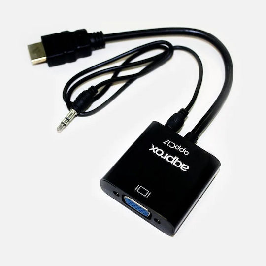 Approx X1217 HDMI Male to VGA Female Converter