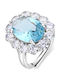 Luxenter Damenring mit Zirkon aus Silber