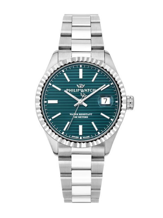 Philip Watch Caribe Men's Watch 39mm Battery Green