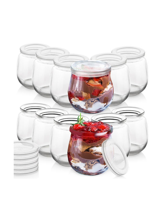 Orion Set Glas-Dohlen Mittagsboxen Transparent 7,3x7cm 12 Stück