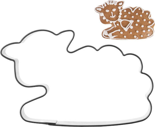 Steel Lamb Cookie Cutter 6.5 Cm