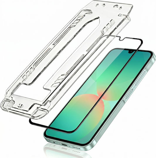 3mk Pack 2 Gehärtetes Glas Galaxy A26 Anwendungsrahmen Schwarz Transparent