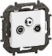 TV Radio Sat Terminal Niloe NP White NP4107WH Legrand NP4107WH