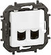 Διπλή Πρίζα Rj45 Τηλεφώνου & Πληροφορικής Niloe Np Utp Cat6 Λευκή Np4334wh Legrand Np4334wh
