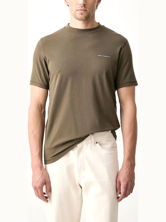 Karl Lagerfeld Tricou Crewneck Khaki