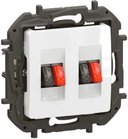 Dublă Priză Pentru Difuzoare Niloe Np Albă Np4411wh Legrand Np4411wh