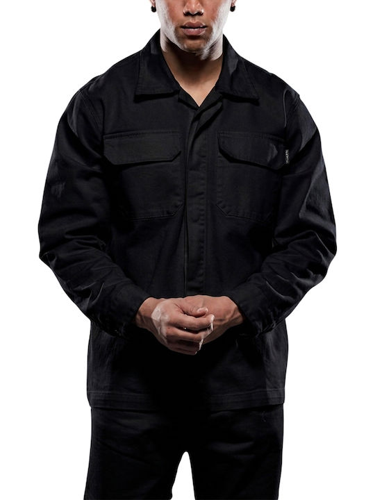 Cover Jeans Μακρυμάνικo Overshirt Black