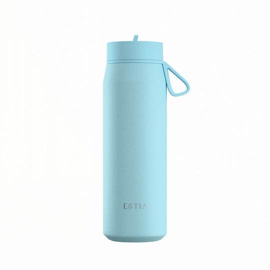 Estia Pulse Save The Aegean Рециклируема Бутилка Термос Неръждаема Стомана Без BPA 500ml Arctic