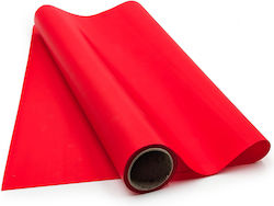 Scented Floral Foil Satin Aroma Red Roll 50cm X 9m