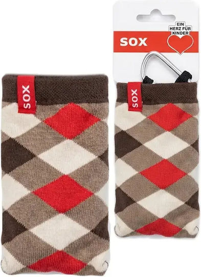 Sox Mobile Case Jet 8807447 10-76 Universal Textile 115 X 65 Mm Red Brown Phone Case