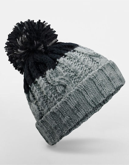 Beanie Unisex Σκούφος Πλεκτός σε Γκρι χρώμα