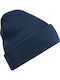 Beanie Unisex Knitted Beanie in Navy Blue