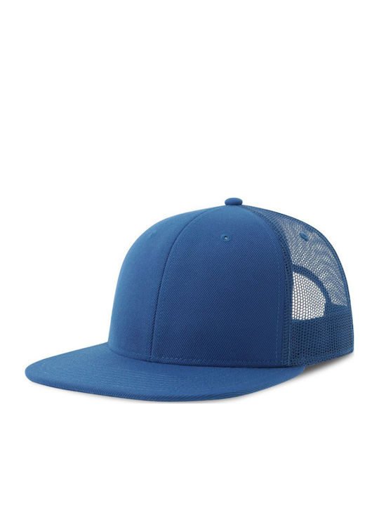 Șapcă S-Snap Atlantis Snapback Plasă Vizieră Plat Albastru Regal
