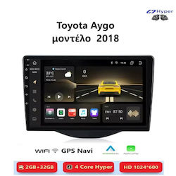 Toyota Aygo 2018 Android Multimedia Carplay Androidauto GPS Wi-Fi Bluetooth SH125