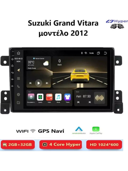 Suzuki Grand Vitara 2012 Android Multimedia Carplay Androidauto Gps Wi-fi Bluetooth Sh26