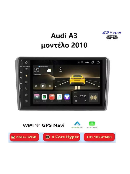 Audi A3 2010 Android Multimedia Carplay Androidauto Gps Wi-fi Bluetooth Sη37