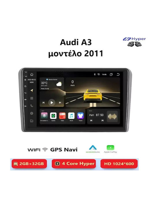 Audi A3 2011 Android Multimedia Carplay Androidauto Gps Wi-fi Bluetooth Sη38