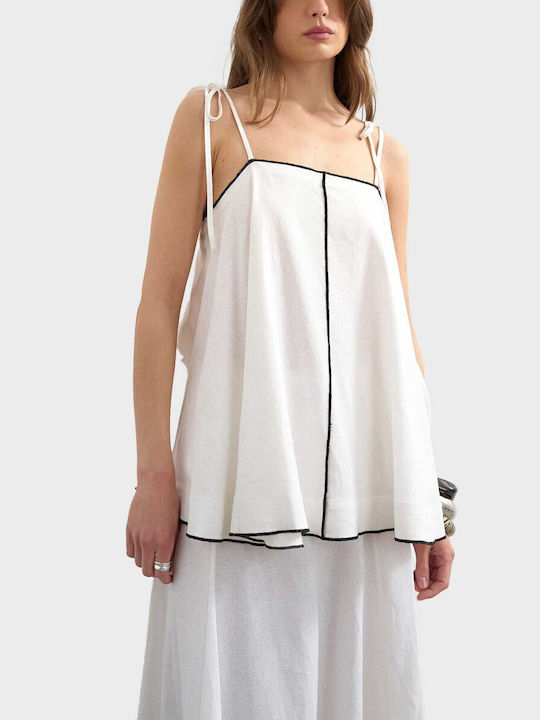 Topshop Дамска Блуза Бяла