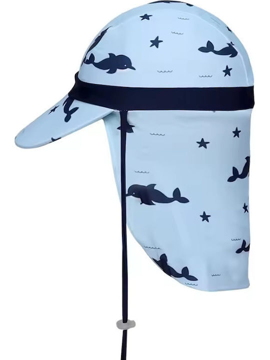 Queen Mother Kinderhut Stoff Blau
