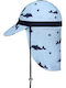 Queen Mother Kinderhut Stoff Blau