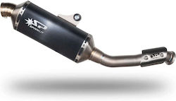 Dakar Schwarzes Titan Auspuff-Endrohr Für Adventure Gkt0501dom Spark