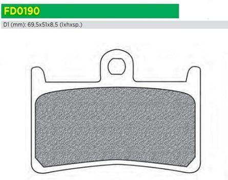 Motorcycle Brake Pads Fd0190be1 Tmach 500 10 Newfren F168 220 252