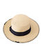 Celestino Women's Wicker Hat Ribbon Black