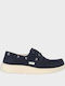 Suede Men's Moccasins in Blue Colour