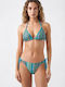 Set Bikini Dreieck Top Blau