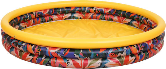 Sunclub Παιδική Στρογγυλή Πισίνα PVC 280lt Φουσκωτή Κίτρινη