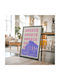 Poster Greece Pop Art Pst25507 40cm X 50cm Black Wooden Frame