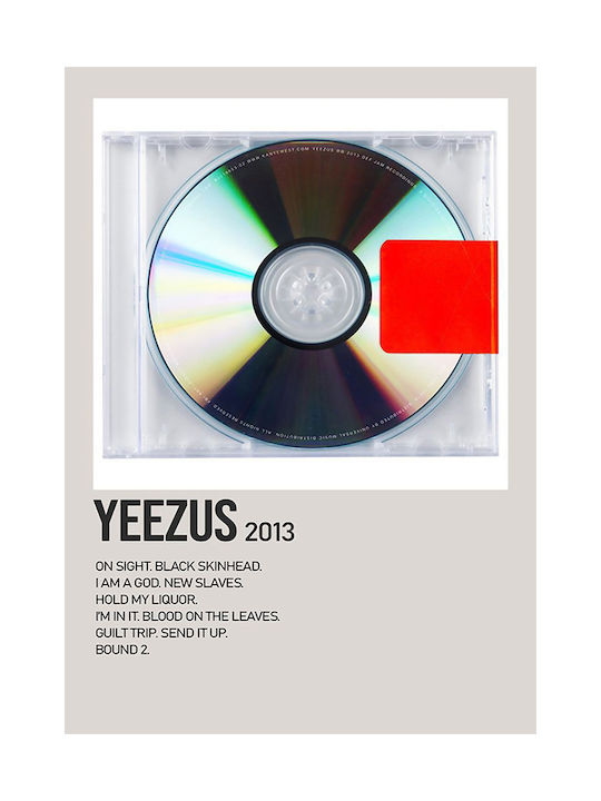 Poster Muzical Yeezus Kanye West Ms478 40cm X 50cm-64647pd155972