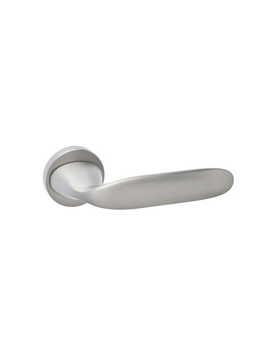 Best Design WC Lever with Rosette 605 Matt Nickel