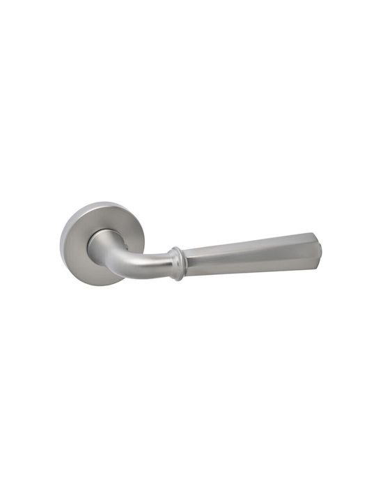Best Design WC Lever with Rosette 109 Matt Nickel