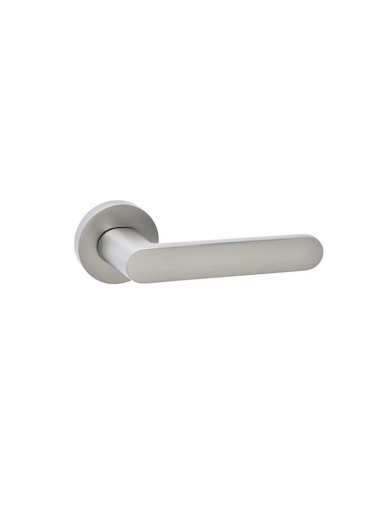 Best Design WC Lever with Rosette 705 Matt Nickel
