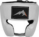 Olympus Sport Adult Open Face Leather White Boxing Helmet