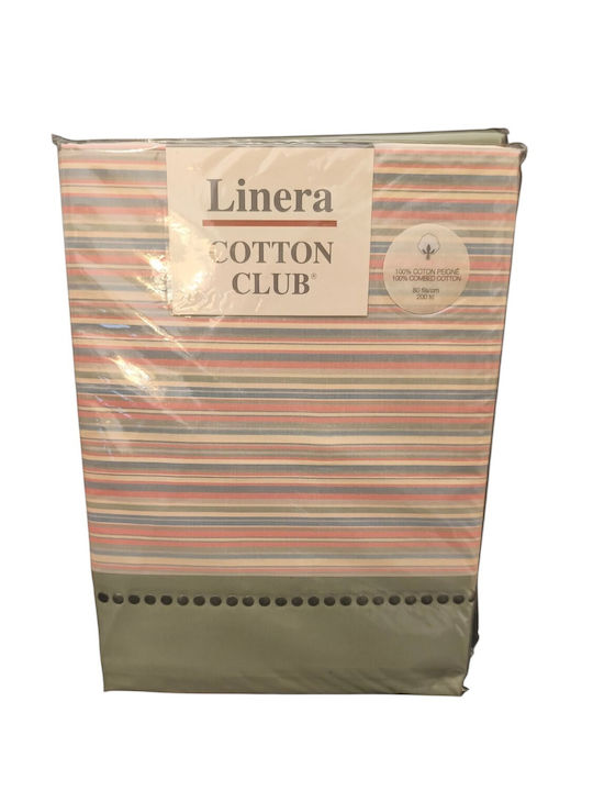 Manterol Casa Super-Double Bed Sheets Set 240x270cm Green 4 Pieces